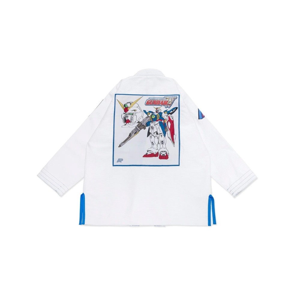 Albino and Preto A&P x Wing Gundam Epyon White BJJ Gi JIU JITSU Kimono 450GSM