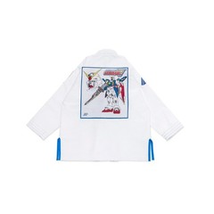 Albino and Preto A&P x Wing Gundam Epyon White BJJ Gi JIU JITSU Kimono 450GSM
