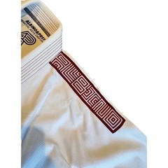 Albino & Preto BJJ Gi Batch 8 White Jiu Jitsu Uniform 450GSM with Bag