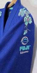 New Set Top Pants Fuji Kimono Victory Brazilian Jiu Jitsu Train Woman W2 Blue