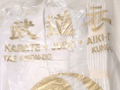R.E.I Martial Arts Uniform Set Karate Taekwondo Jacket Pant Belt White Sz 00 Kid