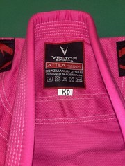 Vector Sports Brazilian Jiu Jitsu Gi Top Sz K0 Gear Up Attila Pink Kids No Belt