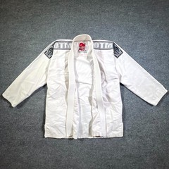 OnTheMat Jiu-Jitsu A2 Jacket Mens White Cotton Martial Art GI Uniform Training