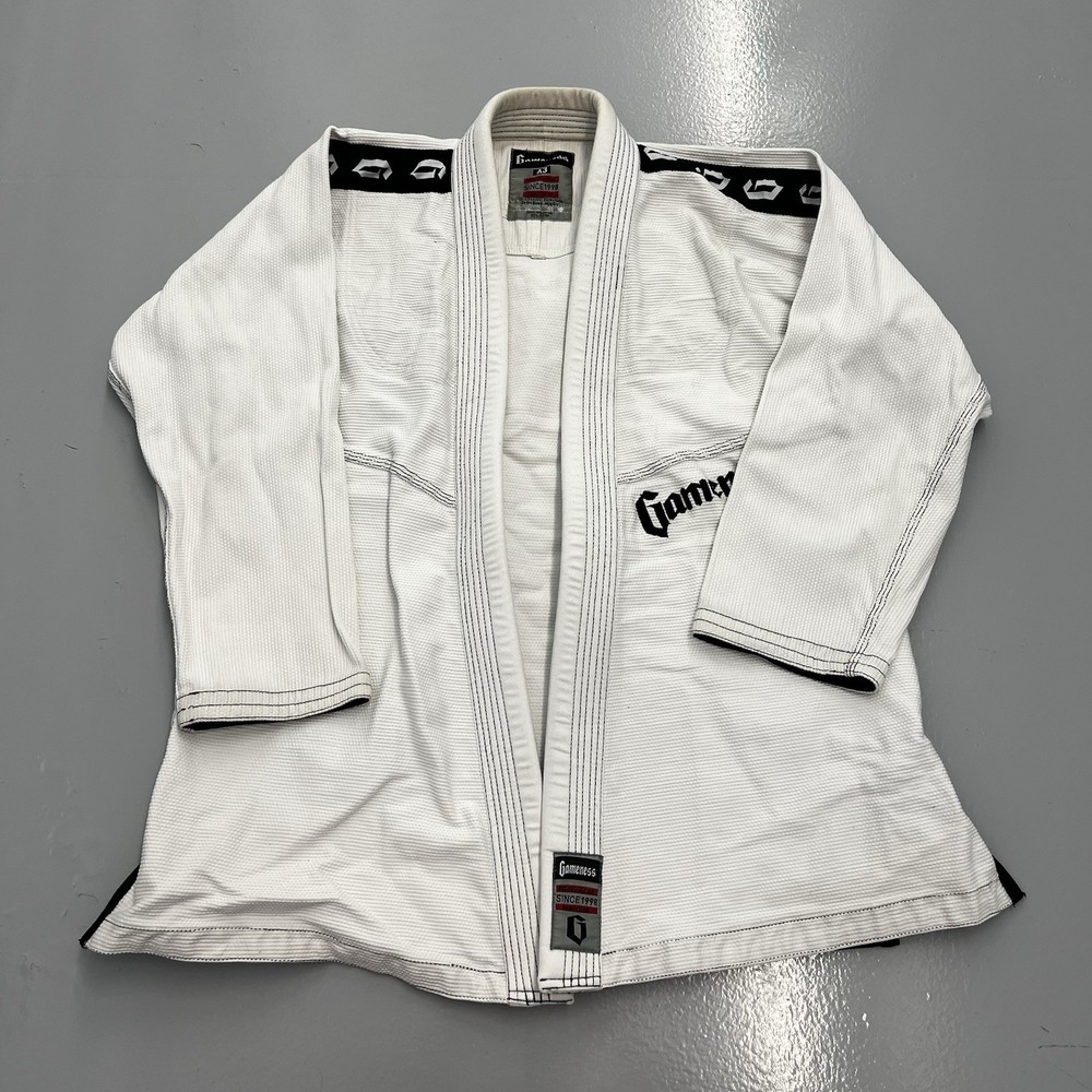 Gameness A3 Professional Fightwear Jujitsu Gi White Relson Gracie Academy