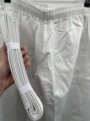 Century Karate Student Uniform Gi Adult XL 6 White Open Front Drawstring Waist