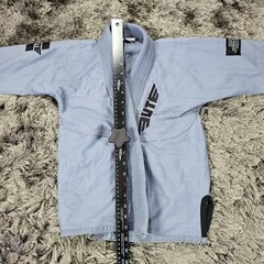 Elite Sports Gi Top Youth C00 Gray BJJ Brazilian Jiu Jitsu Martial Arts Uniform