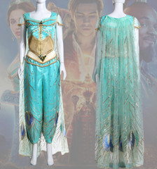Adult Aladdin Princess Jasmine Cosplay Dress Halloween Costume ;