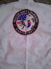 MASTER KIM’S KUMSUNG Martial Arts Taekwondo Karate Uniform Top Bottoms & Belt