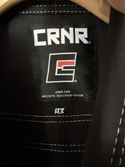 Combat Corner CRNR V6 Jiu Jitsu Gi Size A3 Kimono Jacket Black BRAND NEW W/ TAG!