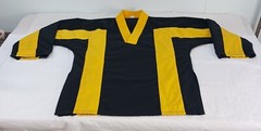Martial Arts Shirt Youth Size 2 Kickboxing Judo Karate Cotton/Poly Black Yellow