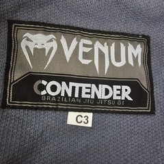 Venum Contender 2.0 BJJ Gi Jiu Jitsu Sz C3 Gray Uniform Jacket ONLY Athletic