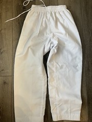 Kids Youth 150 Dynamics Karate Martial Arts Taekwondo Pants White 10