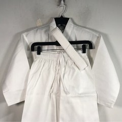 Century CFMAF Lightweight Student Uniform with Belt, Unisex Size 0 – White