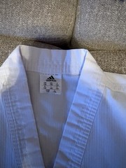 Adidas Taekwondo Uniform White Collar 140cm