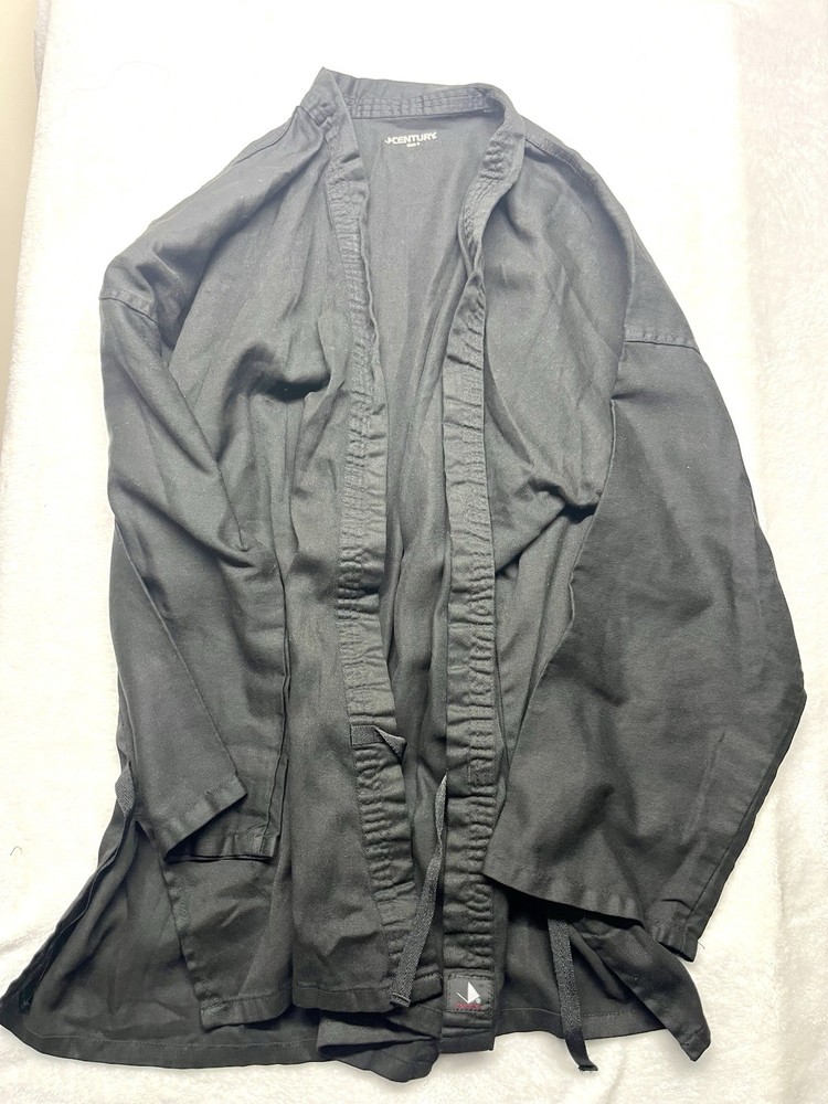 Century Karate Gi Jacket Size 6 Black Pre Owned