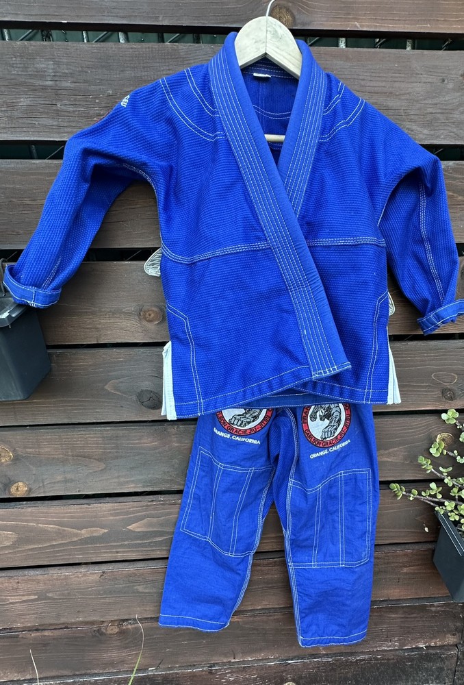 Carlson Gracie Kids Blue Jiu Jitsu Team Gi, Set Orange Ca M-000