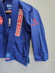 GRACIE BARRA Jiu Jitsu Equipe GB Ripstop Kimono Jacket BLUE Kids Unisex Size Y4