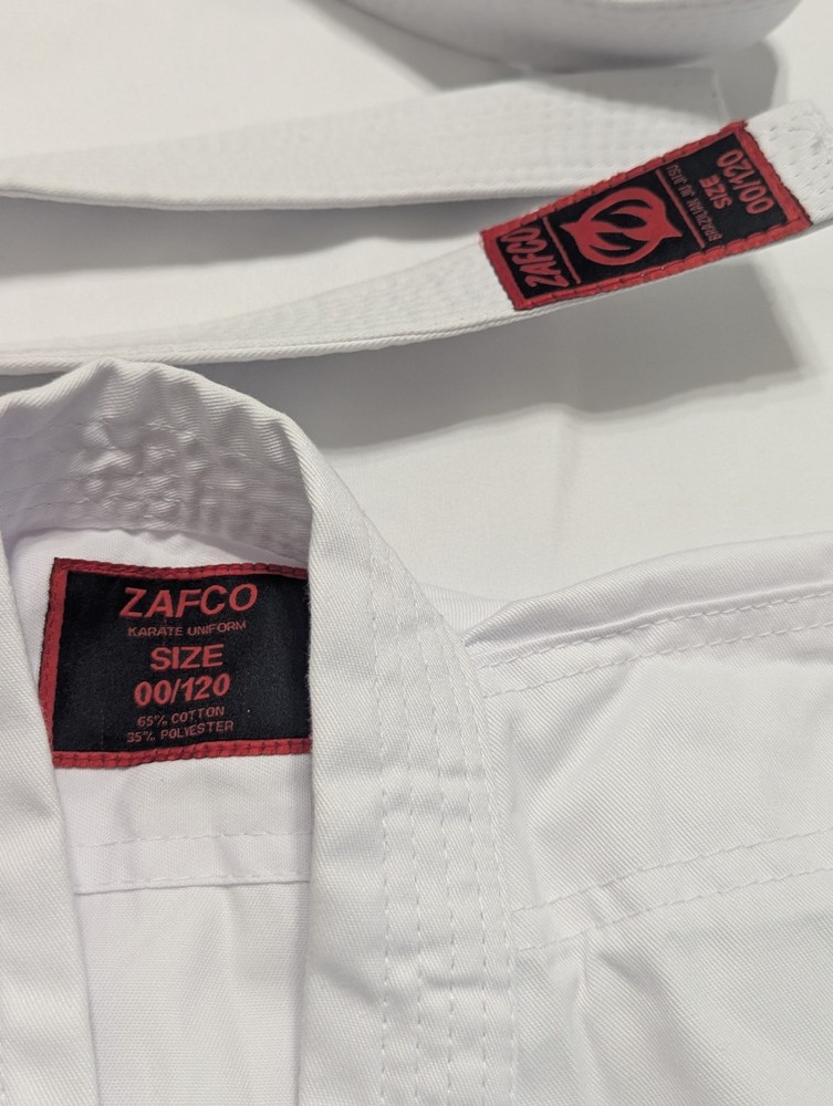Zafko Katate Shirt Top Jacket With Belt Youth Size 00/120