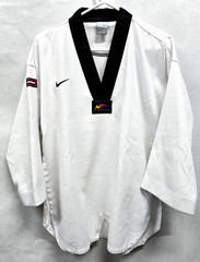 Nike World Taekwondo Federation Dobok Top White Large Discontinued/Rare