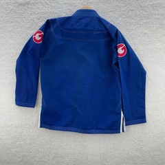 Gold BJJ Aeroweave Jiu Jitsu Gi Top Blue Mens A3L Cotton Martial Arts Fighting