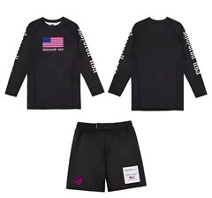 Shoyoroll Batch 151 Americana BJJ Rash Guard Long Sleeve & Shorts Set MMA