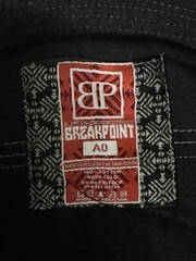 Breakpoint BJJ Gi Black Size A0 Mentality Patch Brazilian Jiu Jitsu Uniform