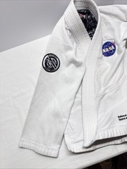 Sanabul NASA BJJ Gi K2 White Jiu Jitsu Uniform Astronaut Patch Complete Gi Pants