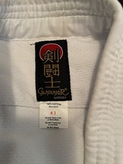 ProForce Gladiator Mart-Arts Gi Uniform Set White Size 3 Jacket Pants Belt NWOT