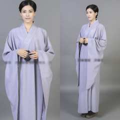 Shaolin Monk Buddhist Costume Women Buddhist Monk Robes Uniform Zen Clothing