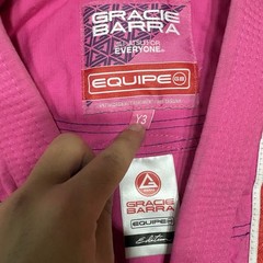 Gracie Barra Equipe GB Edition Jiu-Jitsu Ripstop Kimono Girls Y3 Pink Open Front