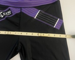 UFC Gym Dethrone Kombatants Men’s Compression Spats Leggings Black Purple SZ L