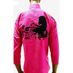 Pink Brazilian Jiu Jitsu Gi BJJ Uniform Kimono Martial Arts Training Suit w/logo