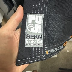 Fuji Sports Sekai World” Mens Brazilian Jiu-Jitsu BJJ Gi – Black Only Jacket Use