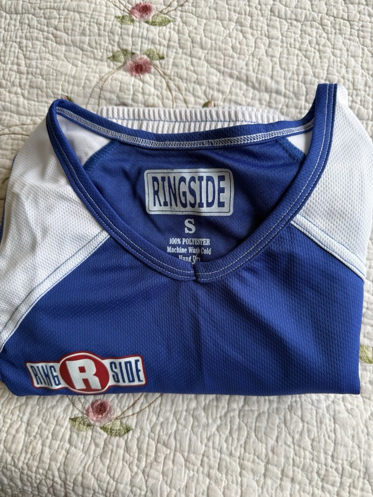 Ringside Boxing Uniform Set Blue/White Size S