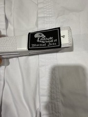 Hawk Karate Gi Martial Arts Uniform White Size 4 Fits 5’7”- 5’11” Full Suit, NEW