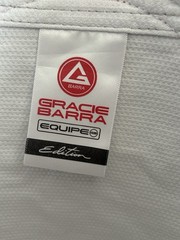 Gracie Barra GI Jacket Mens A0 White Equipe GB Edition Jiu-Jitsu BJJ Kimono