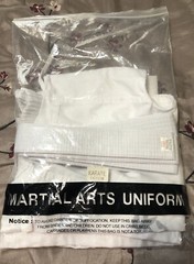 Karate Martial Arts Uniform Size 0000 Child Youth -Tunic Pants Belt White New