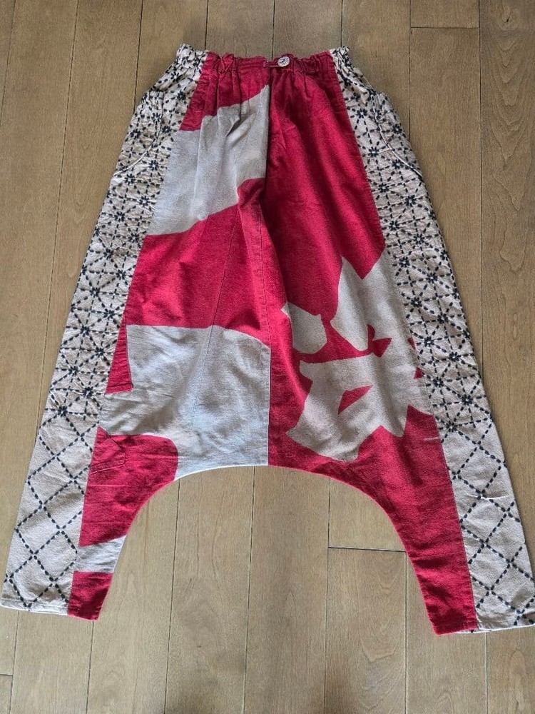 Repurposed Vintage Fabric: Handmade Judo Uniform And Banner, Persimmon-Dyed