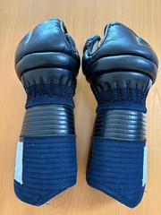 Japanese Kendo Kote Gloves Armor Navy Blue Size L Traditional