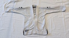 Hyperfly Grappling Kimono Kids Junior 5 White Cotton Pearl Weave BJJ Gi Jacket