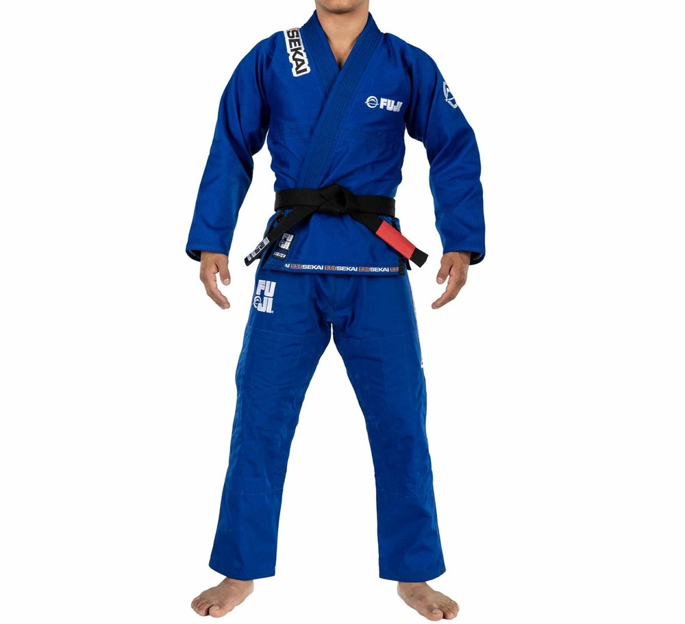 New Fuji Sports Sekai 2.0 „World” Mens Brazilian Jiu-Jitsu BJJ Gi – Blue