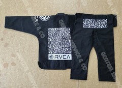 Black Brazilian jiu jitsu uniform RVC A custom made high quality BJJ Gi A3 size