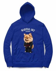 Orange Pomeranian Dog Martial Arts Master Judo Uniform Karate Uniform Hoodie