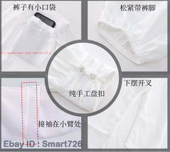 Chinese Kung Fu Tai Chi Suit Cotton Shirt+Pants Wushu Uniform Martial art Sets