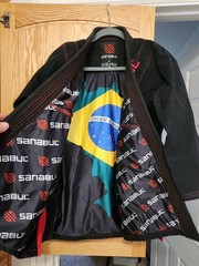Sanabul Rigan Machado BJJ Gi A1 Black Red Signature Edition Jiu-Jitsu Kimono
