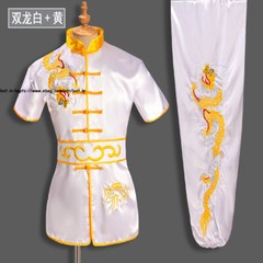 Kung Fu Performance Costumes Uniform Martial Arts Suits Wushu Dragon Embroidery