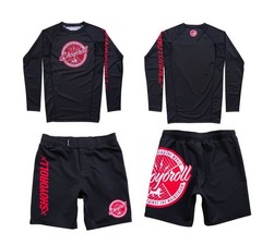 Shoyoroll Competitor 19 Q2 Rash Guard LS & Short Bjj Uniform Jiu Jitsu No Gi