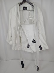 Gracie Brand Jiu Jitsu Official Gi Set White Sz 4/170 A2 BJJ Jacket Pants Belt