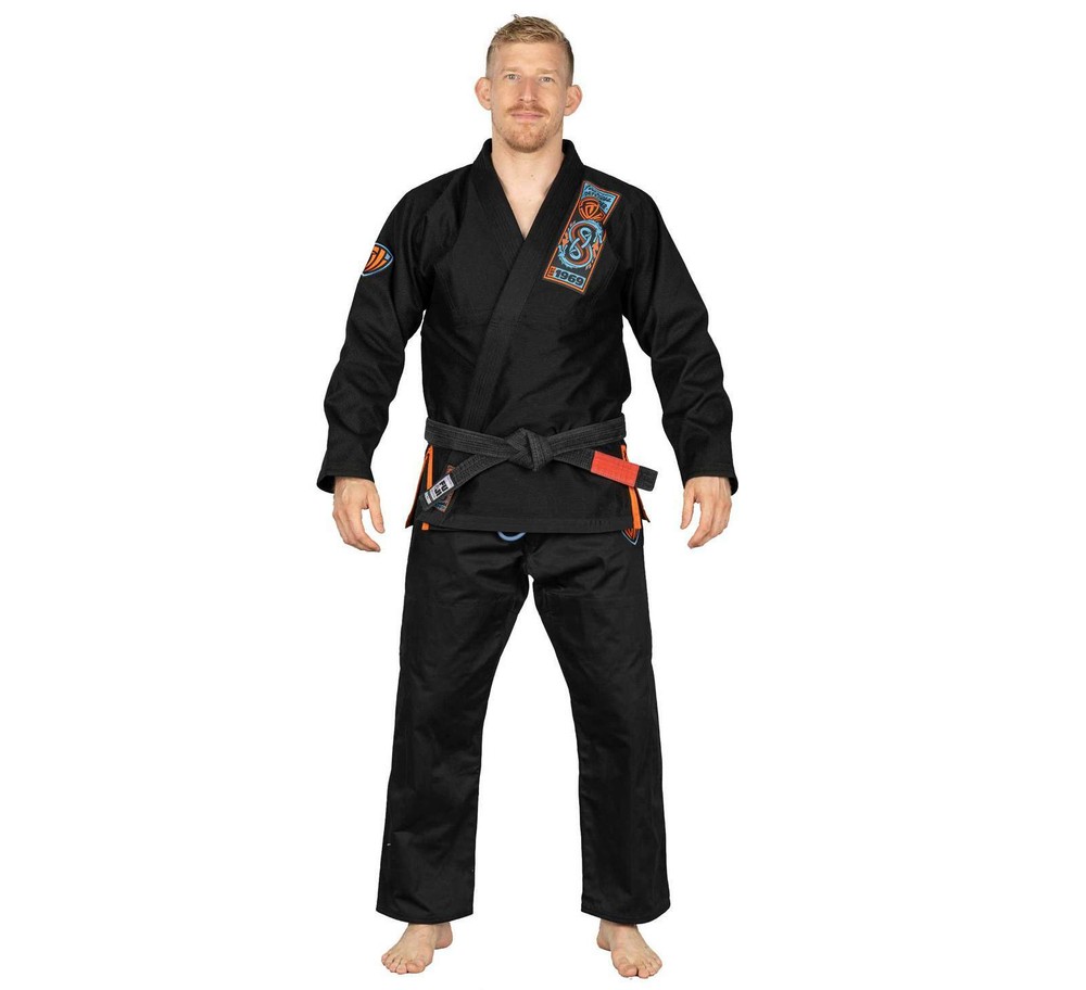 Fuji Lightweight Valiant Strength Edition Mens Brazilian Gi Jiu-Jitsu BJJ Black