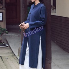 Vintage Women Chinese Tang Suit Tai Chi Coat Top Martial Arts Kung Fu Uniform